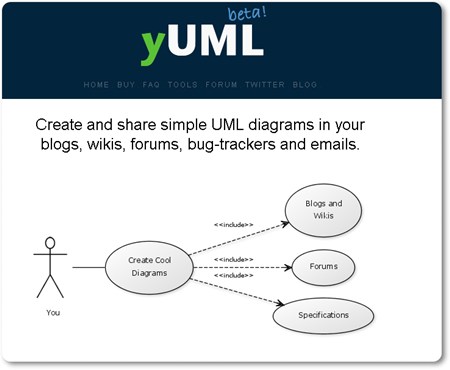 Yum!, diseña diagramas UML en línea 