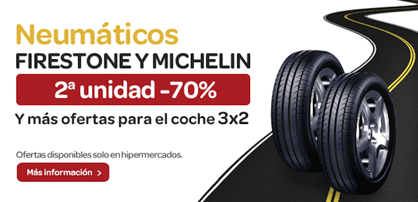 anillo tenaz Fecha roja Carrefour pone la segunda unidad de neumáticos al 70% de descuento -  Republica.com