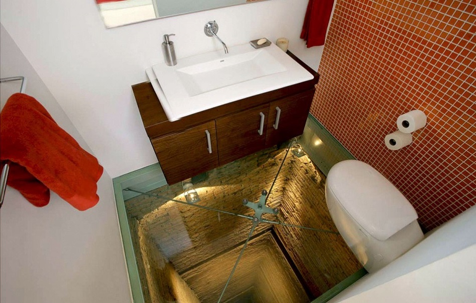 bottomless bathroom sink