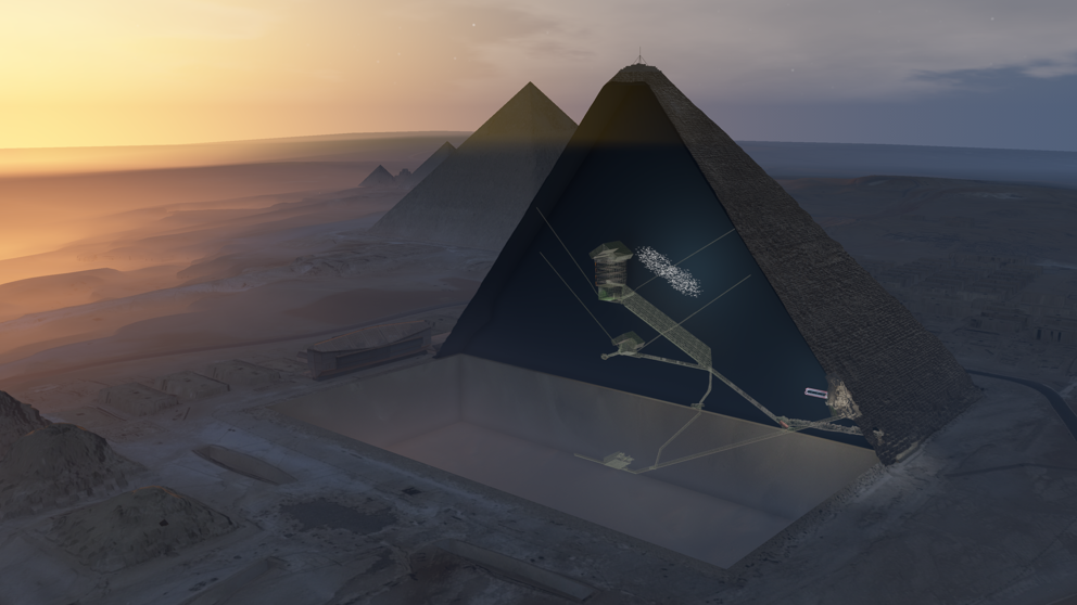 Los rayos cósmicos revelan una cámara secreta en la gran pirámide de Keops