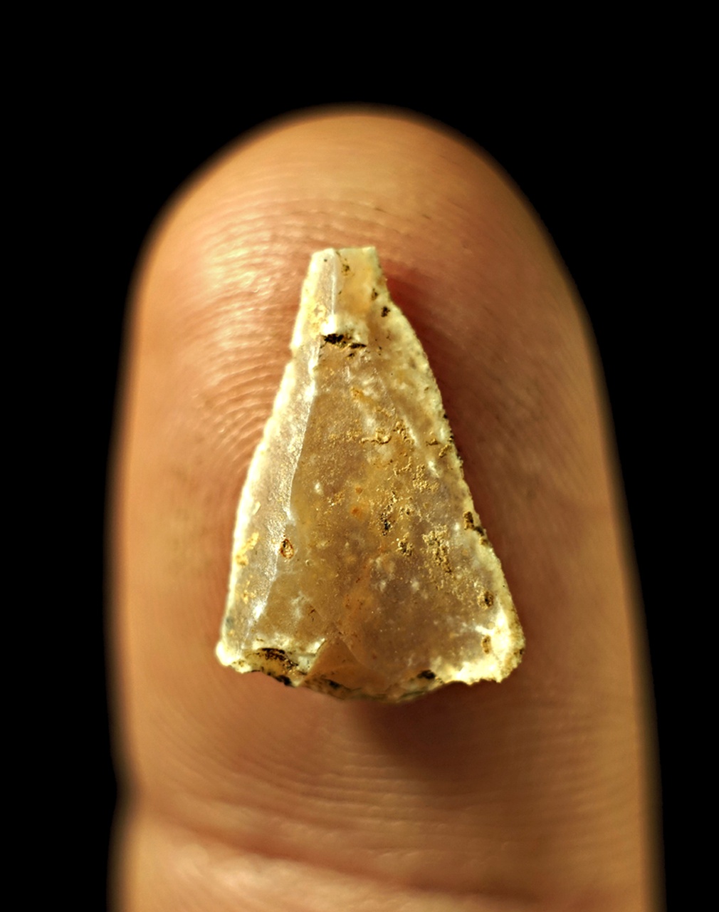 Puntas diminutas hechas por el Homo sapiens hace 54.000 años y utilizadas como punta de flecha.