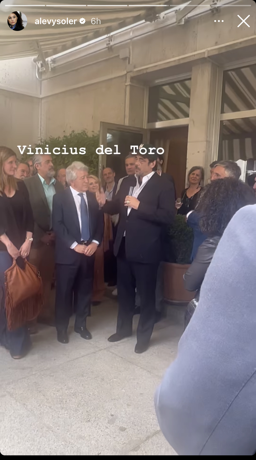'Vinicius' del Toro, según Andrea Levy en su Instagram, con Enrique Cerezo.