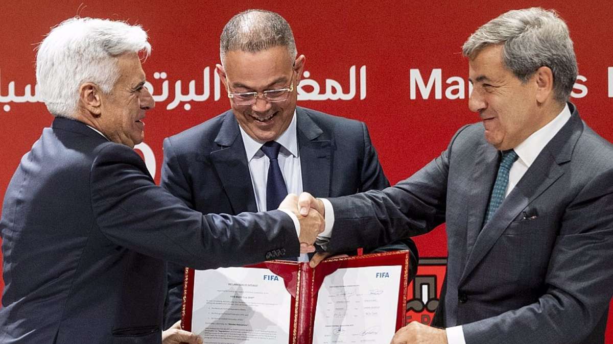 España, Portugal y Marruecos firman el acuerdo de candidatura de FIFA para el Mundial 2030